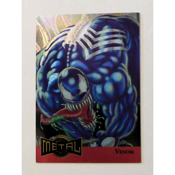 1995 Fleer Marvel Metal Blaster Card Venom Limited Edition #16 of 18 - Picture 1 of 3